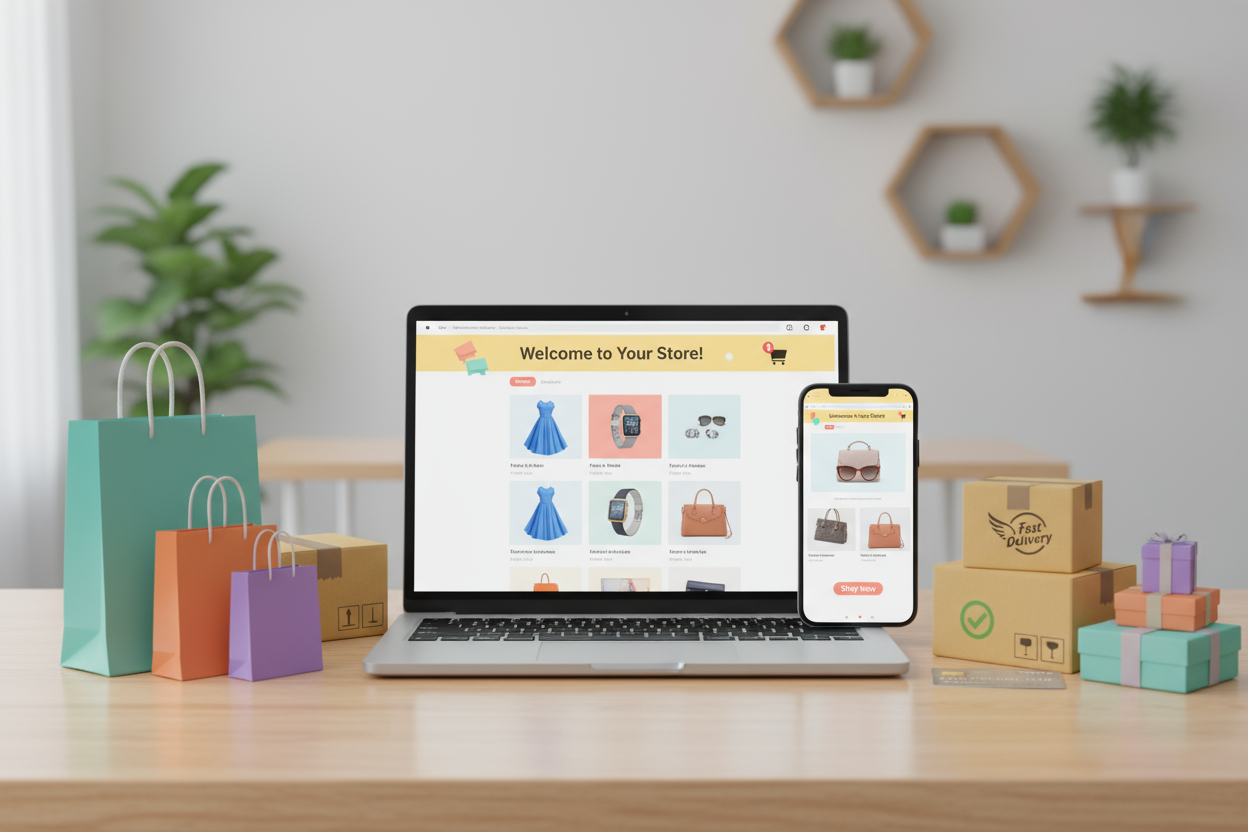 Welcome ecommerce online shopping